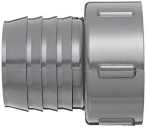 img 1 attached to Spears 1435 Series PVC Tube Fitting, Schedule 40 Adapter, Gray, 1-1/4&#34; Barbed x NPT Female Connector