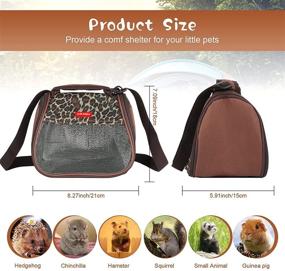 img 3 attached to Portable Breathable Guinea Pig Carrier Bag - Ideal for Outings with Guinea Pigs, Hedgehogs, Squirrels, Chinchillas, and Similar Sized Animals