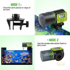 img 2 attached to 🐠 Moisture-Proof Electric Auto Fish Feeder for Aquarium Tank - Timer Feeder for Vacation & Weekend, Dispenses 2 Fish Food