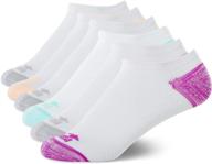 🧦 avia women's pro tech performance moisture wicking athletic no show socks - 6 pack: stay dry and comfortable for ultimate performance logo