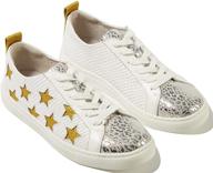 jwj sneakers walking leather glitter women's shoes logo