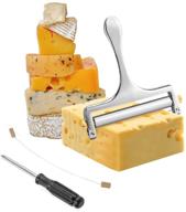 🧀 leagokee adjustable cheese slicer for block cheese - heavy duty with spare wire for painless replacement logo