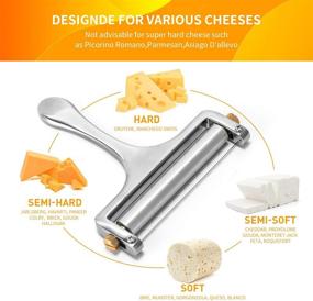 img 1 attached to 🧀 LEAGOKEE Adjustable Cheese Slicer for Block Cheese - Heavy Duty with Spare Wire for Painless Replacement