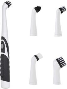 img 4 attached to 🧼 Efficient Cleaning made Easy with FAMKIT Electric Oscillating Power Scrubber Brush for Bathroom and Kitchen