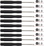 🛠️ fixinus set of 50 slotted 2.0mm flat head mini screwdrivers: perfect for cell phones, tablets, laptops, pcs, games, and small electronics logo