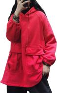 π§₯ wzf women casual fleece pullover hoodies: stay warm in style with plus size active jacket & large pockets" logo