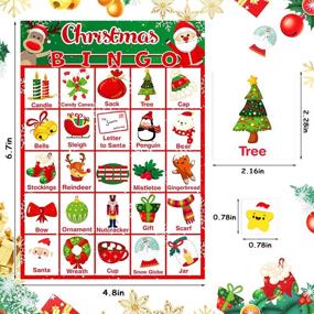 img 2 attached to Exciting KMUYSL Christmas Bingo Game Card for Kids: Perfect Party Favor for the Ultimate Festive Fun!