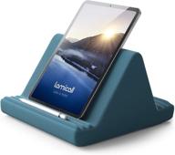 📱 lamicall tablet pillow stand - comfortable lap pad with 6 viewing angles for ipad pro, kindle, galaxy tab, and more - blackish green логотип