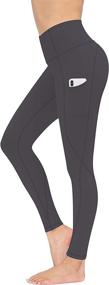 img 2 attached to 🩲 TQD High Waist Yoga Pants: Capri Leggings 4-Way Stretch with Pockets for Women