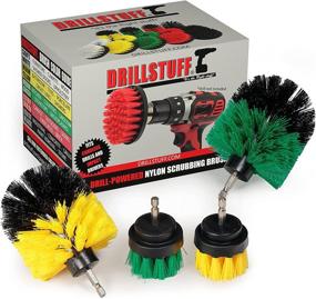 img 4 attached to Ultimate Power Drill Brush Set for Efficient Cleaning - Grout Cleaner, Scrubber, and More!