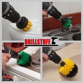 img 3 attached to Ultimate Power Drill Brush Set for Efficient Cleaning - Grout Cleaner, Scrubber, and More!