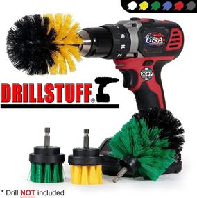 img 1 attached to Ultimate Power Drill Brush Set for Efficient Cleaning - Grout Cleaner, Scrubber, and More!