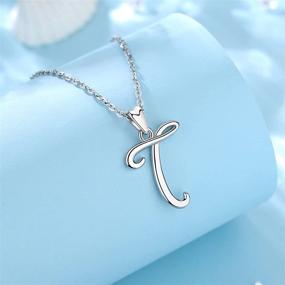 img 3 attached to EUDORA Sterling Silver Initial Necklaces: Personalized Gifts for Women, Sisters, and Mothers - 26 Letters to Choose From!