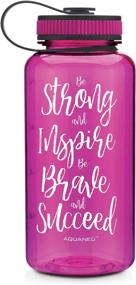 img 2 attached to 34oz Motivational Fitness Workout Sports Water Bottle with Time Marker, Measurements, and Goal Marked Times for Tracking Your H2O Intake - BPA Free Non-Toxic Tritan