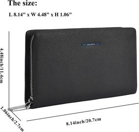img 3 attached to 👔 Premium BALIDIYA Wallets: Ultimate Organizer for Business Men's Accessories