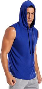 img 1 attached to Amussiar Workout Hooded Sleeveless Fashion Sports & Fitness in Other Sports