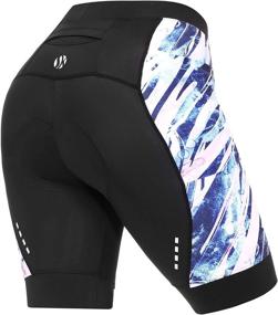 img 2 attached to SKYSPER Women's High Waist Cycling Shorts with Pockets - 4D Padded Bike Shorts for Comfortable Bicycle Riding