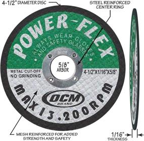 img 3 attached to High-Quality 50-Pack 4 1/2 Inches x 1/16 Inches x 5/8 Inches Cut Off Wheels - Ideal for Precise Ferrous Metal and Stainless Steel Cutting