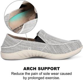 img 3 attached to Rubber Support Loafers Plantar Fasciitis Men's Shoes in Loafers & Slip-Ons