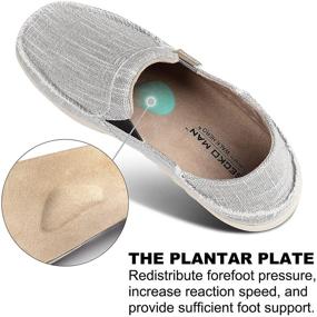 img 1 attached to Rubber Support Loafers Plantar Fasciitis Men's Shoes in Loafers & Slip-Ons