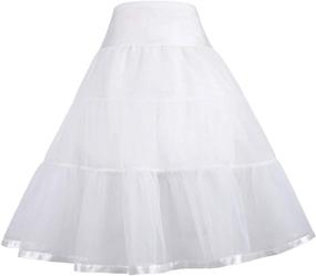 img 3 attached to 👗 GRACE KARIN Girls' Voile Crinoline Tutu Petticoats (Long/Short) for Improved SEO