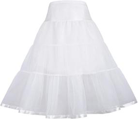 img 4 attached to 👗 GRACE KARIN Girls' Voile Crinoline Tutu Petticoats (Long/Short) for Improved SEO