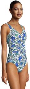 img 2 attached to 👙 Lands End Slender Swimsuit for Regular Women: Flattering and Trendy Clothing