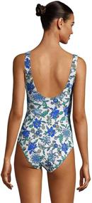 img 3 attached to 👙 Lands End Slender Swimsuit for Regular Women: Flattering and Trendy Clothing