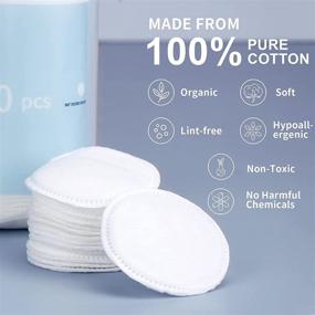 img 3 attached to 🌼 MSQ Cotton Rounds (300 Count): Hypoallergenic Makeup Remover Pads | 100% Pure Cotton | Facial Cleansing & Lint-Free