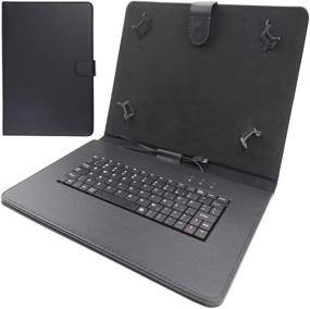 img 1 attached to AKNICI Universal 10.1 Inch Keyboard Cases with Type-C Connection for 9-10.5 Inch Tablets Dragon Touch Max10/VANKYO MatrixPad S10 S20/Pritom TronPad L10/TECLAST P20HD/LNMBBS P401/AOYODKG