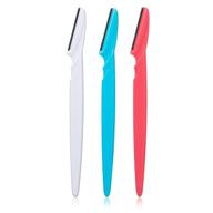 ✂️ opaz touch-up eyebrow razor dermaplaning tool, facial razor with precision guide cover, 3-pack wax-less skincare kit logo