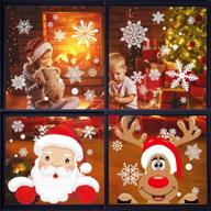 наклейки hovebeaty christmas stickers snowflake decorations home decor логотип