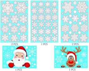 img 3 attached to Наклейки HoveBeaty Christmas Stickers Snowflake Decorations Home Decor