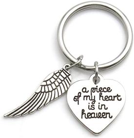 img 4 attached to Memorial Jewelry Piece Heaven Keychain