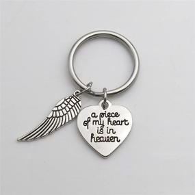 img 1 attached to Memorial Jewelry Piece Heaven Keychain
