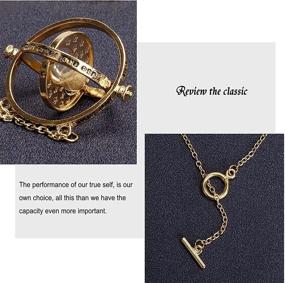 img 1 attached to Hermione's Time Converter Hourglass Necklace: Exquisite Women's and Girls' Alloy Jewelry