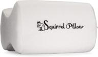 🐿️ squirrel pillow: ultimate comfort for side sleepers with back pain - contoured high density memory foam - machine washable cover logo