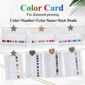 img 2 attached to 🎨 Complete Diamond Painting Color Card Chart Booklet: Canvas Material Color Codes, Unique Diamond Art All Color Numbers and Accessories for Adults