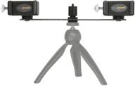 📹 enhance your livestream experience: livestream gear dual device mounting bar with 2 ball heads and spring mounts for regular sized smartphones – complete with 1/4"-20 threads to connect to tripod (dual mount bar w/md. holders) logo