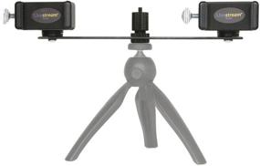 img 4 attached to 📹 Enhance Your Livestream Experience: Livestream Gear Dual Device Mounting Bar with 2 Ball Heads and Spring Mounts for Regular Sized Smartphones – Complete with 1/4"-20 Threads to Connect to Tripod (Dual Mount Bar w/Md. Holders)