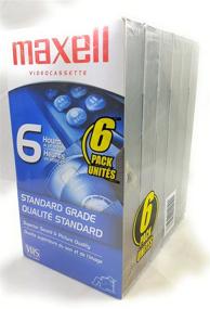 img 3 attached to 📼 Maxell Standard Grade STD T-120 VHS Videotape Pack of 6