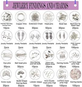 img 2 attached to 💎 1620Pcs Irregular Crystal Chip Bead Set: GACUYI Jewelry Making Kit with Natural Gemstones, Seed Beads, Findings, and Tools for Earrings, Necklaces, and Bracelets