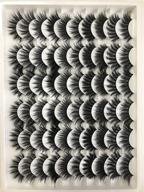 💕 goddvenus false eyelashes: 30 pairs wholesale 3d natural fluffy faux mink lashes - 16-20mm cat-eye wispy thick volume eye lashes - pack of 10 mixed styles logo