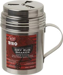 img 4 attached to Tablecraft 10 oz Stainless Steel Dry Rub Shaker with Handle - Silver, 10-Ounce