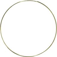 darice gold 12 inch metal ring: 🔗 an elegant accessory for crafting and home decor logo