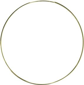 img 1 attached to Darice Gold 12 Inch Metal Ring: 🔗 An Elegant Accessory for Crafting and Home Decor