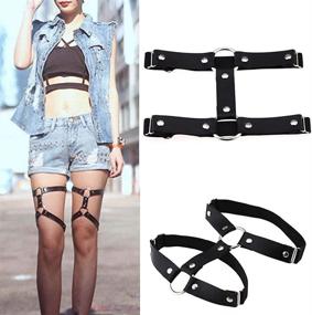 img 3 attached to Alisikee Adjustable Elastic Leather Harness Women's Clothing