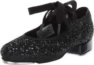 👯 glitter tap sparkle tap shoe for bloch dance girls logo