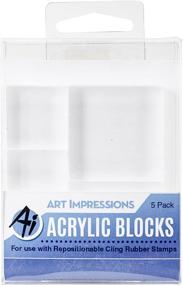 img 1 attached to 🖼️ Art Impressions Acrylic Block Assortment 5 Set
