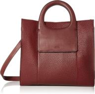 vince camuto beck tote cinnabar women's handbags & wallets logo